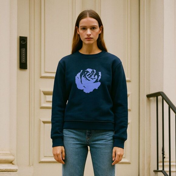 OPENING CEREMONY Gray Crew Neck Pullover Sweatshirt Top   Women's Size Small - Picture 1 of 9